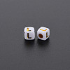Opaque White Acrylic Beads MACR-Q242-010L-2