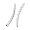 Tarnish Resistant 304 Stainless Steel Curved Tube Beads STAS-K207-64P-2