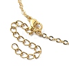 Alloy Cloud & Glass Teardrop Pendant Necklaces with 304 Stainless Steel Chains NJEW-TA00098-4