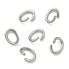 Tarnish Resistant Oval 304 Stainless Steel Open Jump Rings STAS-R067-01-1