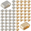80Pcs 2 Colors Zinc Alloy Cord Ends FIND-FH0017-95-1
