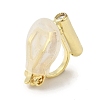 Brass Clip-on Earring Findings KK-K371-13G-1