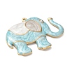 304 Stainless Steel with Enamel & Crystal Rhinestone Big Pendants SA-CBAF3AB-02G-01-2