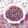 Baking Paint Transparent Glass Seed Beads X-SEED-N006-05-2