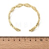 Brass Oval Link Cuff Bangles for Women BJEW-K274-15G-5