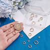 20Pcs 4 Styles Brass Open Jump Rings KK-UN0006-08-2