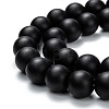 Natural Black Onyx Beads Strands X-G-Z024-01A-3