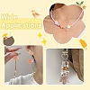 90Pcs 9 Colors Baking Paint Transparent Glass Pendants DGLA-CJ0001-05-7