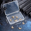 8Pcs Brass Micro Pave Clear Cubic Zirconia Charms KK-BBC0003-72-7