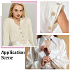 40Pcs Alloy Rhinestone Shank Buttons BUTT-ME0001-28LG-5
