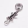 304 Stainless Steel European Dangle Charms OPDL-G005-08AS-2