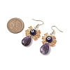 Natural Gemstone Dangle Earrings EJEW-MZ00169-5