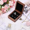 Wood Cuff-link Gift Storage Magnetic Boxes CON-WH0089-265A-5