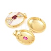 Brass Locket Pendants KK-D232-12G-03-3