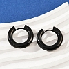 202 Stainless Steel Polishing Hoop Earrings EJEW-M106-02EB-04-3