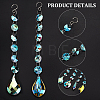 9Pcs 9 Style AB Color Faceted Glass Suncatchers HJEW-GL0001-05-5