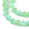 Imitate Austrian Crystal Bicone Frosted Glass Beads Strands LS-EGLA-A039-T4mm-MB24-3