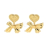 Rack Plating Brass Dangle Stud Earrings EJEW-K263-03G-1