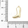 Brass Micro Pave Clear Cubic Zirconia Pendants KK-D283-34G-02-3