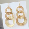 Retro Alloy Multilayer Ring Dangle Earrings FS-WG10A8D-01-2
