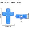 15 Colors Opaque Acrylic Beads SACR-PH0007-07-3