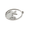 304 Stainless Steel Pendants STAS-Q354-02B-P-2