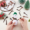 240Pcs 6 Styles Resin Snowman Hands DIY-GA0008-15-3