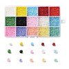 180G 15 Colors Glass Seed Beads SEED-JQ0003-01B-2mm-1