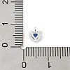 925 Sterling Silver Micro Pave Cubic Zirconia Pendants STER-Q002-02F-3