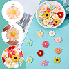 44Pcs 11 Colors Opaque Resin Pendants RESI-SC0006-81-6