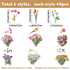 6Bags 6 Styles  Waterproof PET Adhesive Waterproof Stickers Set DIY-SP0005-23-2