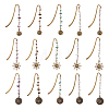 15Pcs 3 Style Alloy Bookmark AJEW-FH00048-1