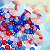   240Pcs 6 Colors Spray Painted Crackle Glass Beads CCG-PH0001-19-4