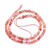 Natural South Red Agate Beads Strands G-K310-C03-4mm-2