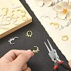 20Pcs 2 Colors Brass Leverback Earring Findings KK-CJ0002-06-3