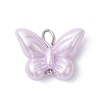 Opaque Acrylic Imitation Pearl Beads Pendants PALLOY-JF04296-01-3