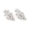 Brass Stud Earring Findings ZIRC-L096-16P-1