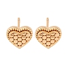 Brass Stud Earrings EJEW-D288-01G-2