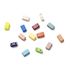 2-Hole Baking Paint Glass Seed Beads SEED-S023-17B-33-2