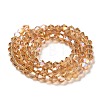 Transparent Electroplate Glass Beads Strands LS-GLAA-F029-4mm-A18-2