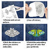 4 Sheets 11.6x8.2 Inch Stick and Stitch Embroidery Patterns DIY-WH0455-111-3