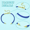 12Pcs 3 Colors Nylon Cords Bracelet Makings Fit for Connector Charms AJEW-YW0001-43A-5