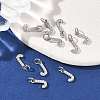SHEGRACE Brass Micro Pave Clear Cubic Zirconia Pendants XGRQ29596-394P-J-4