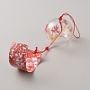 Japanese Glass Wind Chimes HJEW-WH0042-163C-2