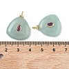 Dyed Natural White Jade  Pendants KK-C251-01C-02-3