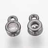 Brass Cubic Zirconia Charms ZIRC-P068-01B-2