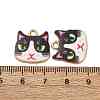 Alloy Enamel Pendants ENAM-V002-04G-05-3