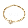 Brass Curb Chain Bracelets X-BJEW-JB05507-02-1