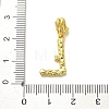 Rack Plating Brass Micro Pave Cubic Zirconia European Dangle Charms KK-L210-015G-L-3