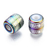 Electroplate Glass Beads EGLA-S196-18A-06-2